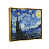 Red Barrel Studio® Van Gogh Starry Night Post Impressionist Painting Canvas Wall Art By Vincent Van Gogh Canvas in Blue | Wayfair