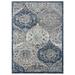 Blue 86 x 62.4 x 0.5 in Area Rug - Langley Street® Iser Bohemian Oriental Non-Shedding Area Rug Polypropylene | 86 H x 62.4 W x 0.5 D in | Wayfair