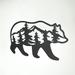 Loon Peak® Black Bear Wall Décor Metal in Black/Gray | 11 H x 19.25 W x 0.25 D in | Wayfair B795FF4353604EB0A58F7C5F84C32A75