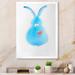 August Grove® Cute Funny Rabbit Bunny II - Print on Canvas Metal in Blue/Green | 32 H x 16 W x 1 D in | Wayfair A1B589FF53F94474996F8D1132F24882