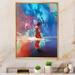 House of Hampton® Video Game Galaxy Woman Singer - Picture Frame Print on Canvas Canvas, Cotton in Blue/Red | 20 H x 12 W x 1 D in | Wayfair
