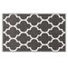 White 24 x 36 x 0.25 in Area Rug - Red Barrel Studio® Skid-Resistant Carpet Indoor Area Rug Floor Mat – Moroccan Trellis Lattice – Misty Gray & Linen – 3 Ft. X 5 Ft. Polyester | Wayfair