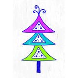 The Holiday Aisle® Funky Christmas Tree 4 - Wrapped Canvas Graphic Art Canvas | 12 H x 8 W x 1.25 D in | Wayfair C552E2847045477389E1507CD73A547B