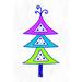 The Holiday Aisle® Funky Christmas Tree 4 - Wrapped Canvas Graphic Art Canvas | 12 H x 8 W x 1.25 D in | Wayfair C552E2847045477389E1507CD73A547B