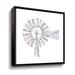 Gracie Oaks Textural Windmill I Gallery Canvas, Wood in White | 14 H x 14 W x 2 D in | Wayfair DB42F37AA91C46759BC84727641C3675