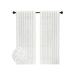 Winston Porter Floral Semi-Sheer Grommet Curtain Panels Polyester in White | 96 H x 52 W in | Wayfair 709D7D59686142E486216595B0B1B316