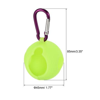 2Pcs Golf Ball Holder Silicone Carrier Protective Sleeve with Buckle