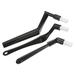 Coffee Espresso Brush 3Pack Elbow White Coffee Grinder Brush with Black Spoon