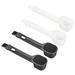 Coffee Espresso Brush 2 Pack 2 in 1 Coffee Grinder Brush with PP Spoon White
