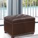 Adeco High End, Classy, Tufted Storage Bench, Ottoman Footstool