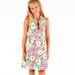 Lilly Pulitzer Dresses | Lilly Pulitzer Girls Mini Adeline Cinched Dress In Doodle Bug Daisy Size 7 Nwt | Color: Green/Pink | Size: 7g