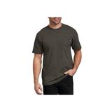 Men's Big & Tall Dickies Short Sleeve Heavyweight T-Shirt by Dickies in Black Olive (Size 2X)