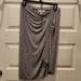 Jessica Simpson Skirts | Jessica Simpson Maternity Heathered Gray Faux Wrap Skirt. Size S | Color: Gray | Size: Sm