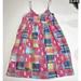 Disney Dresses | Disney Parks Patchwork Plaid Dress Girls M Mickey Mouse Print Pink | Color: Blue/Pink | Size: Mg