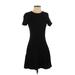 Lord & Taylor Casual Dress - A-Line: Black Print Dresses - Women's Size P