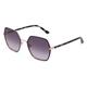 Calvin Klein CK21131S Damen-Sonnenbrille Vollrand Achteckig Metall-Gestell, schwarz