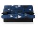 Banquette clic clac 3 places - tissu Bikini bleu - Style contemporain - l 190 x p 92 cm - dream