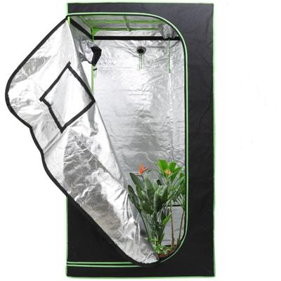 SWANEW Growbox Growzelt Mit Gurt Indoor Pflanzenzelt Gewächshaus Kanalloch Darkroom 100x100x200cm Image