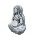 Statue de la Terre Mère en Résine pour Femme Enceinte Figurine Gaia Intense Cadeau de Décoration