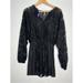 Free People Dresses | Free People Long Sleeve Black Lace Peasant Dress | Color: Black | Size: Xs