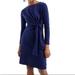 J. Crew Dresses | Jcrew Jersey Wrap Style Dress Sz Xl | Color: Blue | Size: Xl