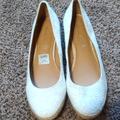 American Eagle Outfitters Shoes | American Eagle Wedged Casual Shoes | Color: Cream/White | Size: 10