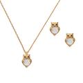 Kate Spade Jewelry | Kate Spade Into The Woods Owl Necklace Earrings Matching Set | Color: Gold/White | Size: Os