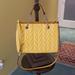 Kate Spade Bags | Kate Spade Chain Shoulder Quilted Satchel | Color: Gold/Yellow | Size: Os
