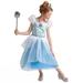 Disney Costumes | 7/8 Cinderella Disney Princess Gown | Color: Blue/White | Size: 7/8