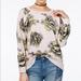 Free People Sweaters | Free People Go On Get Floral | Color: Pink/Yellow | Size: Xs