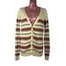 Anthropologie Sweaters | Anthropologie Coincidence & Chance Cotton Wool Striped Cardigan Xs | Color: Cream/Red | Size: Xs