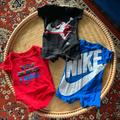 Nike One Pieces | Nike Baby Bundle Set Short Sleeve Air Jordan Onesie And Rompers | Color: Blue/Red | Size: 3-6mb