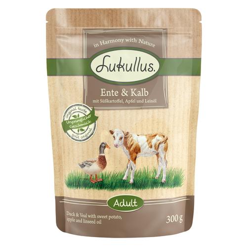 48x300g Frischebeutel Ente&Kalb getreidefrei Hundefutter