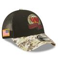 Men's New Era Black/Camo Washington Commanders 2022 Salute To Service 9FORTY Snapback Trucker Hat