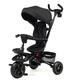 Maxmass 6-in-1 Baby Trike, Folding Kids Tricycle with 360 Degree Swivel Seat, Removable Canopy, Rear Brake, Safety Belts and Parent Handle, Double Brake Toddler Stroller for 12-50 Months (Black)