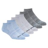 Skechers Boy's 6 Pack Low Cut Non Terry Socks | Size Small | Blue | Poly Blend