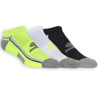 Skechers Men's 3 Pack Low Cut Athletic Socks | Size Large | Yellow | Poly Blend