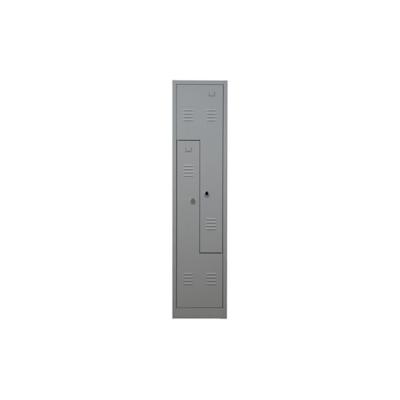 PROREGAL Garderobenspind Camel | 2-Fächer-Z-Design| HxBxT 180x41x50 cm | Vorhängeschloss | Grau Image
