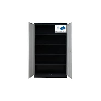 PROREGAL Stahlschrank BEE mit 4 lackierten Fachböden | HxBxT 195x92x50cm | Anthrazit-Grau | Werkstattschrank Werkzeugschrank Aktenschrank Image