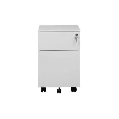 PROREGAL Rollcontainer Lynx | 1 Schublade & 1 Hängeschub| HxBxT 61x40x60 cm | Weiß Image
