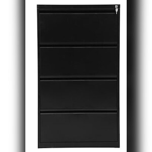 PROREGAL Hängeregistraturschrank Mare| HxBxT 132x76x62 cm | Schwarz Image