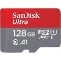 SanDisk Ultra 128 GB microSDXC UHS-I-Karte für Chromebook mit SD-Adapter (Für Smartphones und Tablets, A1, Class 10, U1, Full HD-Videos, bis zu 140 MB/s Lesegeschwindigkeit) 10 Jahre Garantie