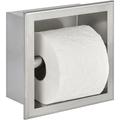 Saqu - Square Unterputz Toilettenpapierhalter - Pflegeleicht - Edelstahl - Klopapierhalter - wc