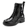 Schnürboots LASCANA, Damen, Gr. 38, schwarz (schwarz, shiny), Obermaterial: 100% Schafsleder. Futter: 75% Textilmaterial, 25% Schafsleder. Decksohle: 100% Synthetik. Laufsohle: 100% Synthetik, glänzend, unifarben, modisch, Schuhe, Schnürstiefelette,...