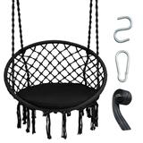 Cushioned Hammock Swing Chair with Hanging Kit - 31.5" x 47" (Dia x H)