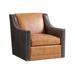 Accent Chair - Lexington Silverado Hayward Leather Chair Leather/Genuine Leather in Brown | 37 H x 32.5 W x 36 D in | Wayfair LL7713-11-40