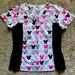 Disney Tops | Disney Mickey Mouse Scrub Top | Color: Black/Pink | Size: M