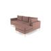 Brown Sectional - Everly Quinn 105" Wide Right Hand Facing Corner Sectional Microfiber/Microsuede | 30 H x 105 W x 66 D in | Wayfair