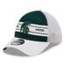 Men's New Era Green/White Michigan State Spartans Banded 39THIRTY Flex Hat