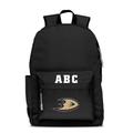 MOJO Black Anaheim Ducks Personalized Campus Laptop Backpack